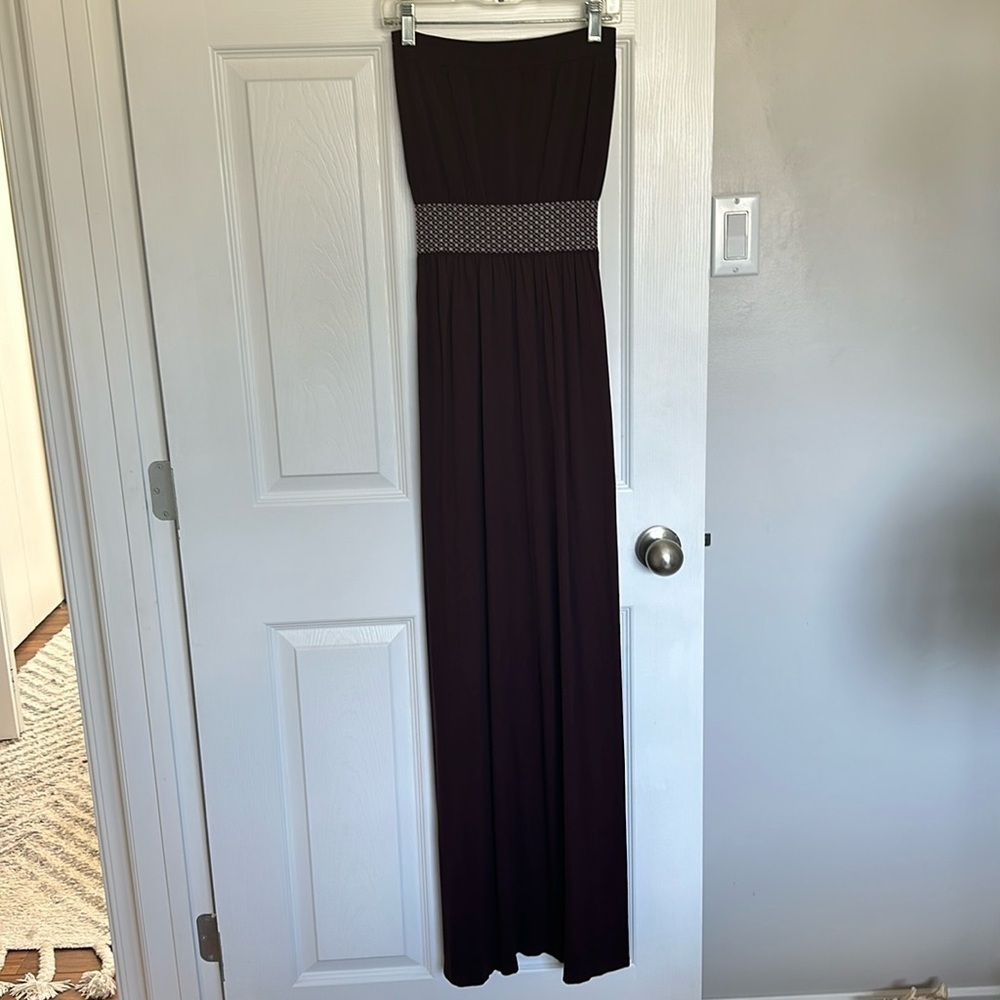 Brown cosy Posey boob tube dress size small